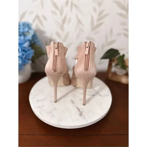 Beautiful pink suede heels - Picture 5 of 12